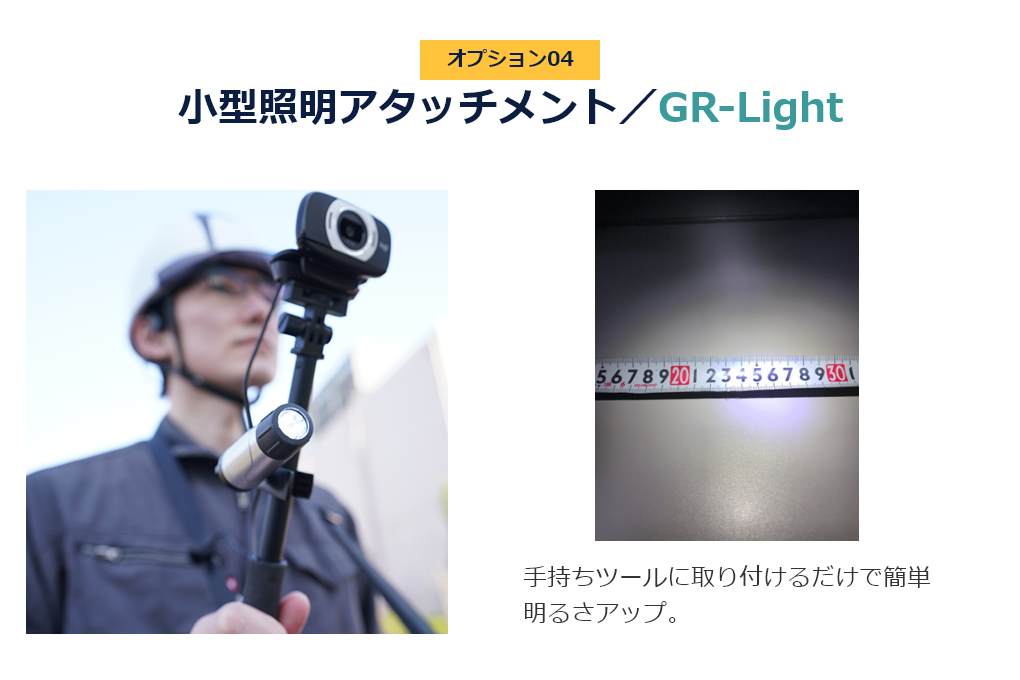 現場臨場、GENBA-Remoteオプション／GR-Light